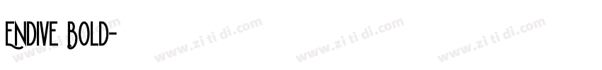 Endive Bold字体转换